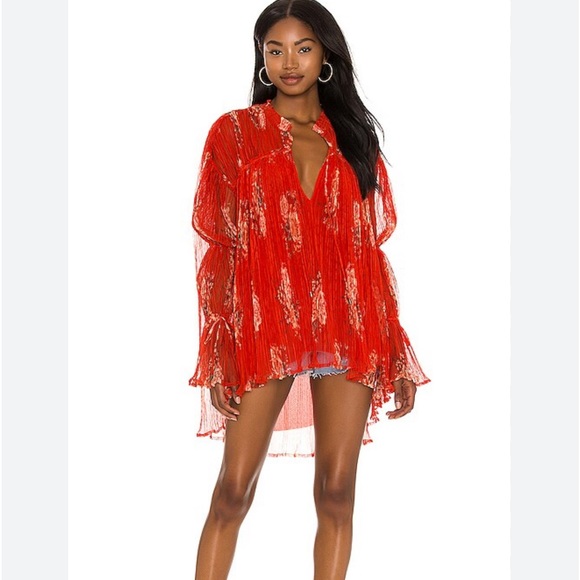 Free People Dahlia Tunic Pop Combo Sz s - Picture 1 of 3